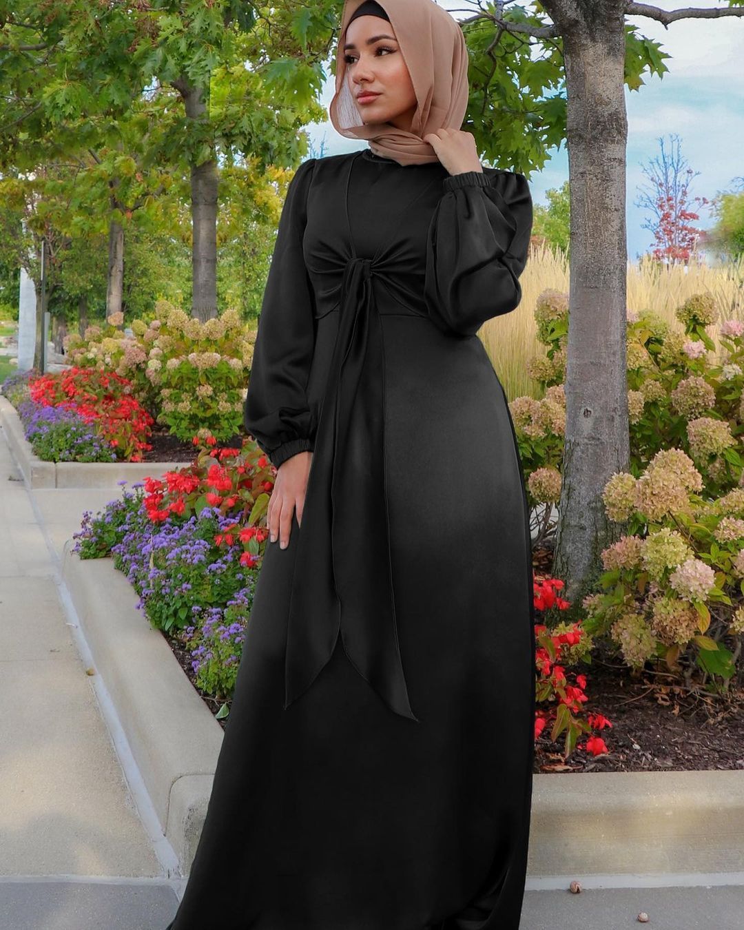 Femme Satin Tie Dress