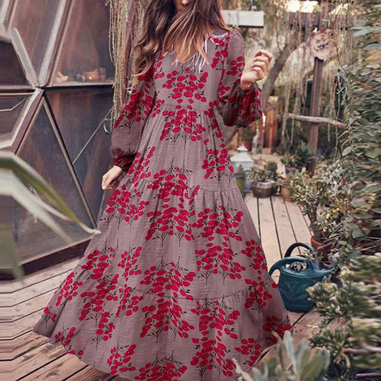Floral Swing Maxi Dress